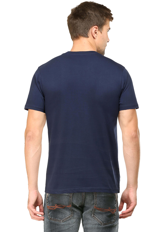Peppy Thread Abstract Lion Face T-Shirt - Casual Wear, Round Neck, Short Sleeve